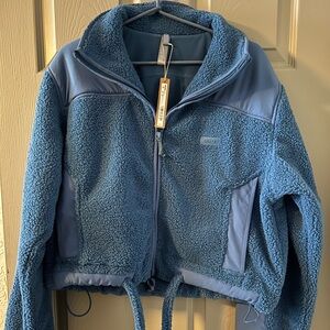 SKIMS Teddy Boxy Zip-Up